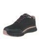 2000599901 Γυναικείο αθλητικό tamaris sneakers lait sola δετό μαύρο/σομόν