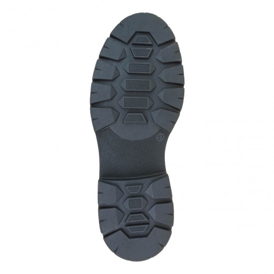 2000603401 Γυναικείο χωστό commanchero original loafers mocassins δέρμα μαύρο
