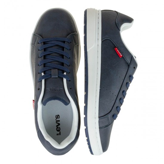 2000605803 Ανδρικό αθλητικό levis sneakers δετό μπλέ/λευκό