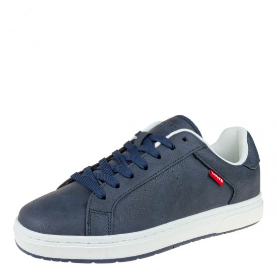 2000605803 Ανδρικό αθλητικό levis sneakers δετό μπλέ/λευκό