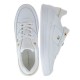 2000606701 Γυναικείο αθλητικό tommy hilfiger sneakers δετό λευκό/χρυσό