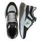 2000607101 Γυναικείο αθλητικό calvin klein jeans sneakers δίπατο δετό μαύρο/λευκό