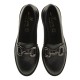 2000613102 Γυναικείο loafers mocassins  χωστό μάτ μαύρο