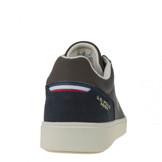 2000613401 Ανδρικό αθλητικό us polo assn sneakers δετό καφέ