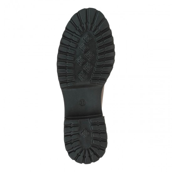 2000617601 Γυναικείο Loafers Mocassins χωστό λουστρίνι μπορντώ σκ.