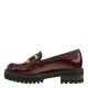 2000617605 Γυναικείο Loafers Mocassins χωστό λουστρίνι μπορντώ