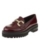 2000617605 Γυναικείο Loafers Mocassins χωστό λουστρίνι μπορντώ