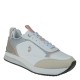 2000618301 Γυναικείο αθλητικό us polo assn sneakers δετό λευκό/ασημί/ρόζ