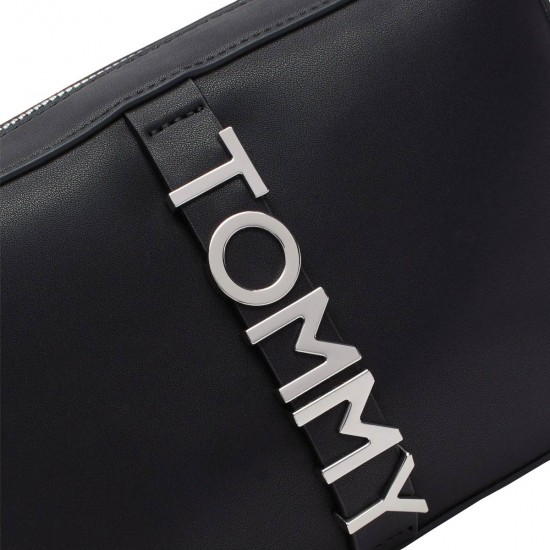 2000621501 Γυναικείο τσαντάκι ώμου μικρή tommy hilfiger jeans μαύρο
