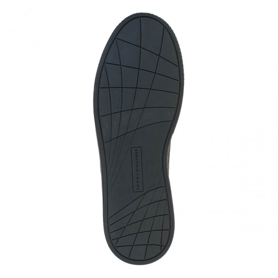 2000626301 Ανδρικό αθλητικό tommy hilfiger sneakers δετό μαύρο/μαύρο