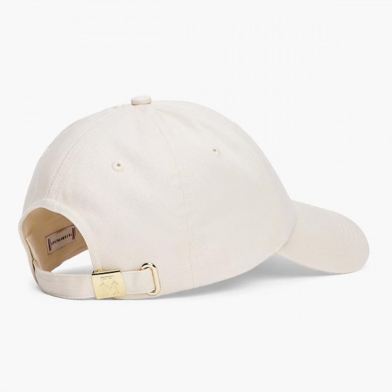 2000628602 Γυναικείο καπέλο tommy hilfiger Jockey υφασμα μπέζ