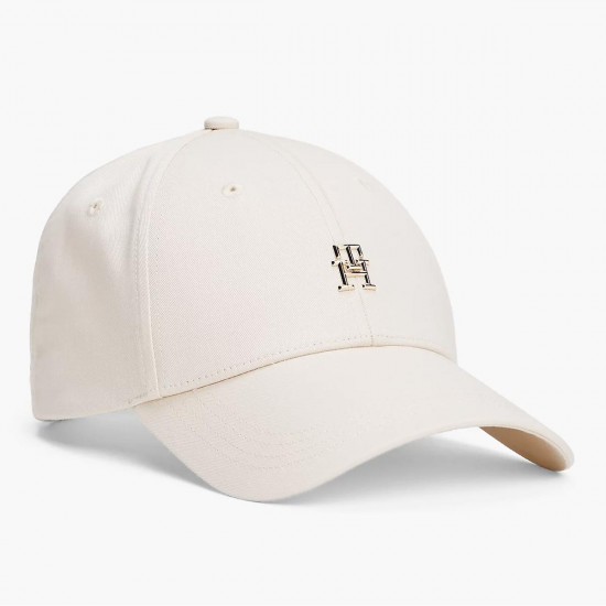 2000628602 Γυναικείο καπέλο tommy hilfiger Jockey υφασμα μπέζ