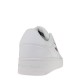2000630902 Ανδρικό αθλητικό tommy hilfiger jeans sneakers basket δετό λευκό/λευκό