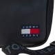 2000632101 Ανδρικό τσαντάκι χιαστή μικρό tommy hilfiger jeans reporter μαύρο