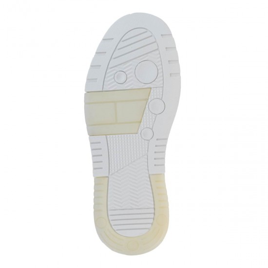 2000638401 Ανδρικό αθλητικό tommy hilfiger jeans sneakers δετό εκρού