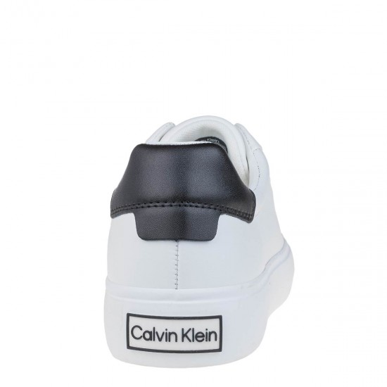 2000639102 Γυναικείο αθλητικό calvin klein sneakers δετό λευκό/μαύρο