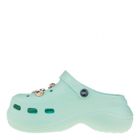 2000639602 Γυναικεία παντόφλα flatform cubanitas καουτσούκ μεντά(βεραμάν)