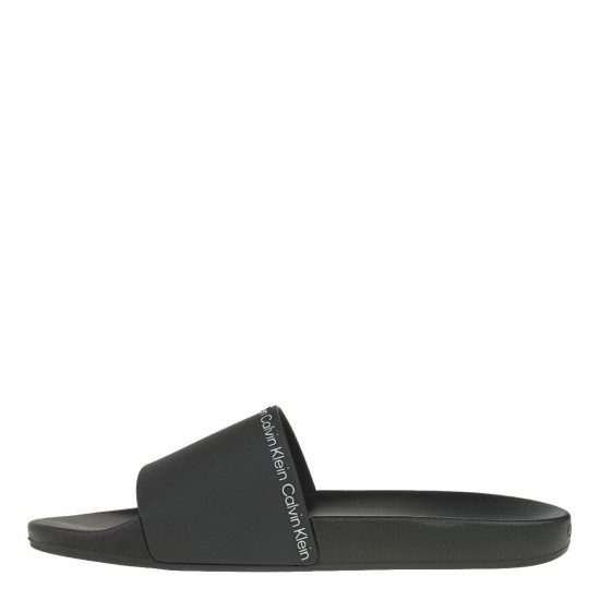 2000643101 Ανδρική σαγιονάρα φάσα calvin klein slide λάστιχο ck μαύρο