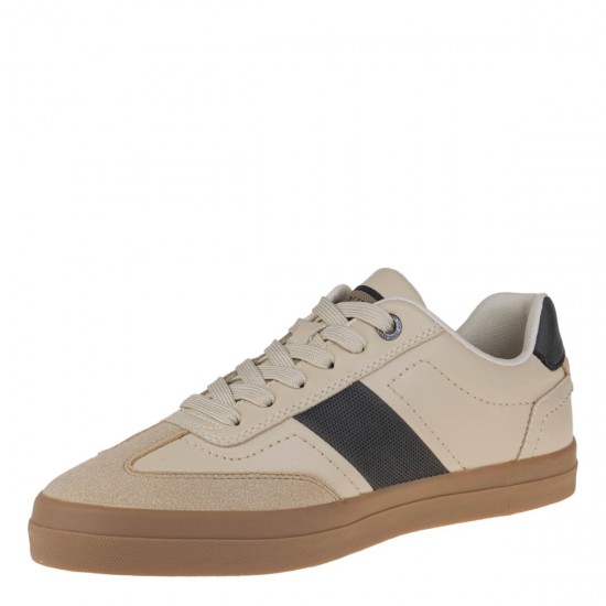 2000646901 Ανδρικό αθλητικό s.oliver sneakers δετό μπέζ/καφέ
