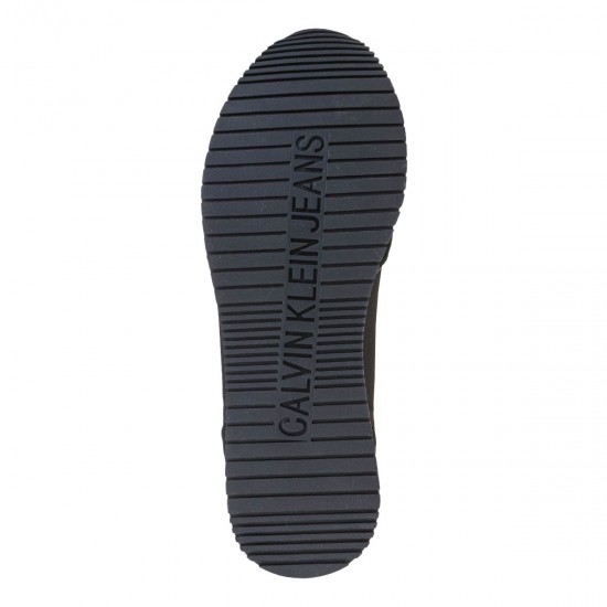 2000647101Ανδρικό αθλητικό calvin klein jeans sneakers δετό μαύρο/λευκό