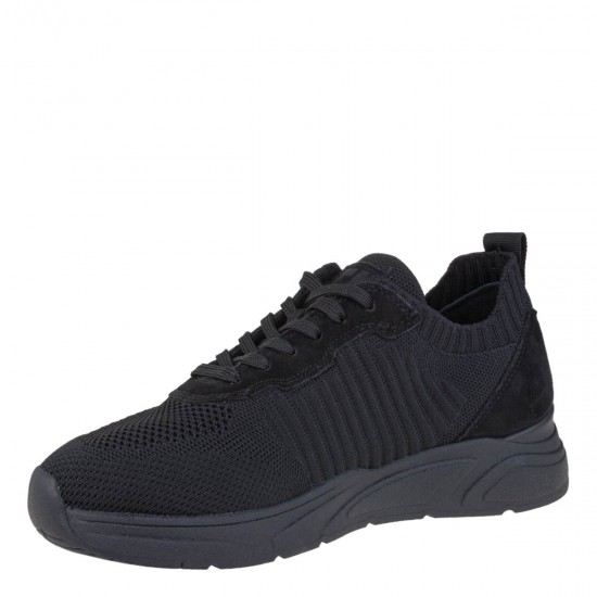 2000649001 Ανδρικό αθλητικό tamaris men sneakers δετό μαύρο/μαύρο