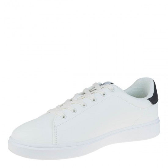 2000653201 Ανδρικό αθλητικό u.s.polo assn sneakers δετό λευκό/μαύρο