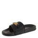 2000653701 Γυναικεία σαγιονάρα φάσα u.s.polo assn slide λάστιχο μαύρο/χρυσό