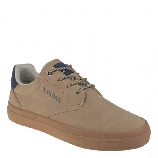 2000654301 Ανδρικό αθλητικό s.oliver sneakers δετό πούρο/μπλέ
