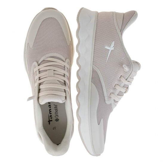 2000654901 Γυναικείο αθλητικό tamaris sneakers δετό μπέζ