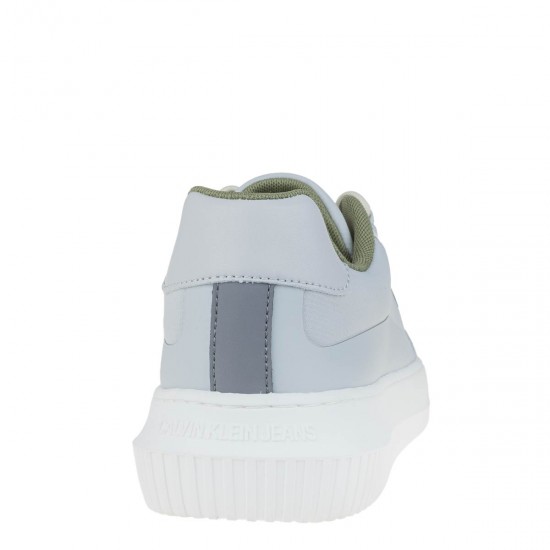 2000657101 Ανδρικό αθλητικό calvin klein jeans sneakers δετό γκρί/λαδί