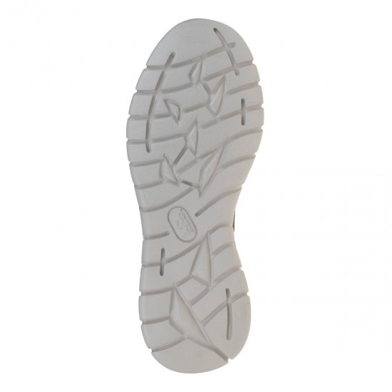 2000658201 Ανδρικό αθλητικό sneakers comfort δετό δέρμα μαύρο