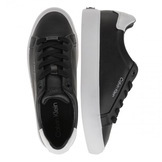 2000639101 Γυναικείο αθλητικό calvin klein sneakers δετό μαύρο/λευκό