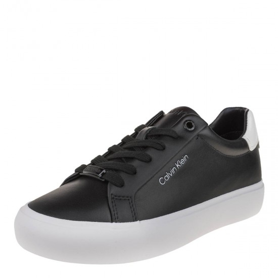 2000639101 Γυναικείο αθλητικό calvin klein sneakers δετό μαύρο/λευκό