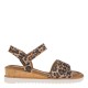 2000660202 Γυναικείο πέδιλο πλατφόρμα μεσαία tamaris leopard/beige