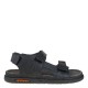 2000662101 Ανδρικό πέδιλο comfort αυτοκόλλητα δέρμα μαύρο
