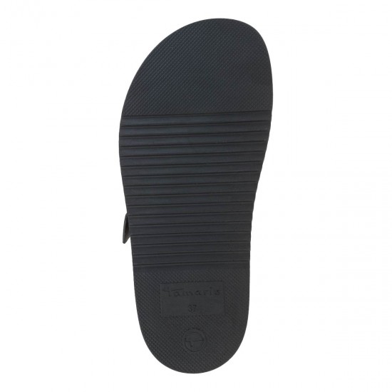 2000665301 Γυναικεία παντόφλα flatform δίπατη tamaris μαύρη