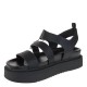 2000665803 Γυναικείο σανδάλι πέδιλο δίπατο tamaris flatform μαύρο