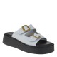2000666902 Γυναικεία παντόφλα τσόκαρο flatform δίπατο τοκάδες λευκό