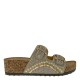 2000679502 Γυναικείο σανδάλι flatform μεσαίο τοκάδες χάντρες μπέζ