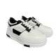2000681003 Γυναικείο αθλητικό sneakers δετό δίπατο λευκό/μαύρο