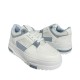 2000681004 Γυναικείο αθλητικό sneakers δετό δίπατο λευκό/σιέλ