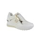 2000682201 Γυναικείο αθλητικό sneakers πέλμα δετό φερμουάρ λευκό