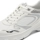 2000682802  Γυναικείο αθλητικό  tamaris sneakers δετό λευκό/ασημί