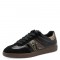 2000682901 Γυναικείο αθλητικό tamaris sneakers δετό μαύρο snake