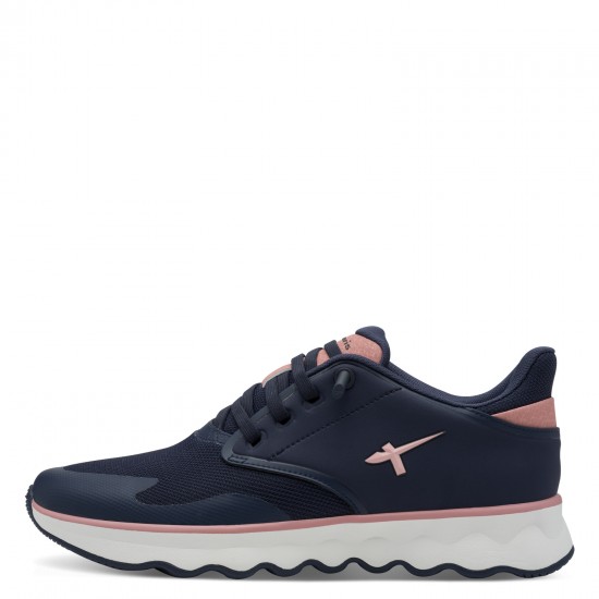 2000683002 Γυναικείο αθλητικό  tamaris  sneakers δετό μπλέ