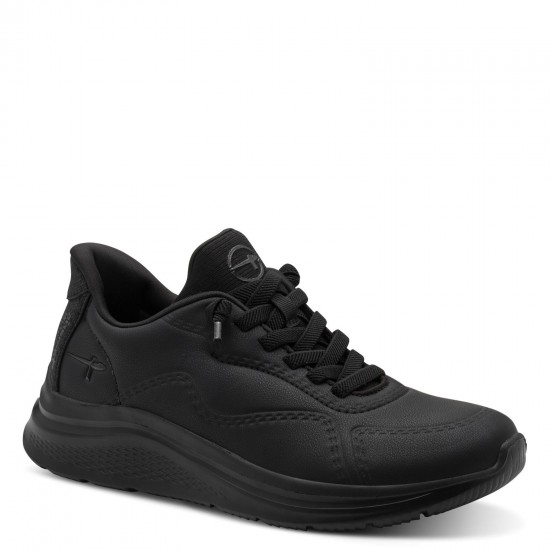 2000684201 Γυναικείο αθλητικό tamaris comfort  sneakers δετό μαύρο