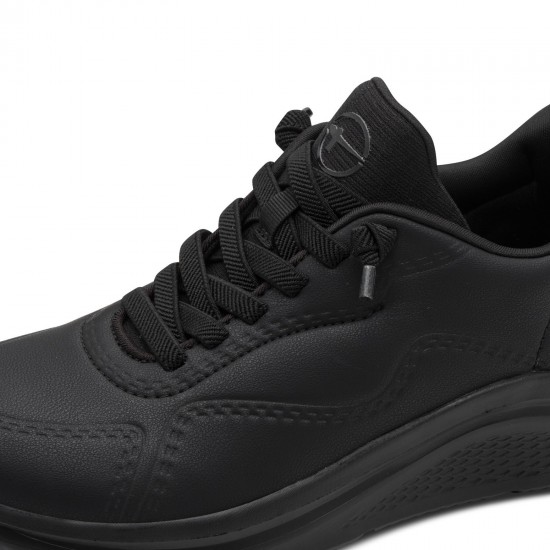 2000684201 Γυναικείο αθλητικό tamaris comfort  sneakers δετό μαύρο