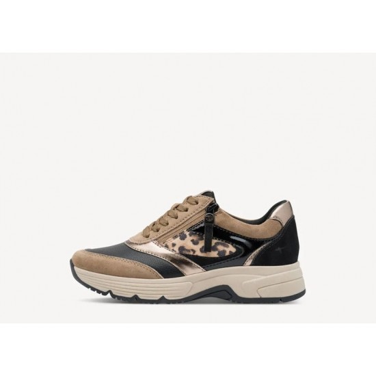 2000684301 Γυναικείο αθλητικό  tamaris comfort sneakers δετό pepper