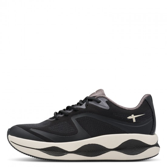 2000684501 Γυναικείο αθλητικό tamaris sneakers δετό μαύρο/μπέζ