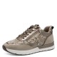 2000684701 Γυναικείο αθλητικό tamaris  sneakers δετό taupe snake